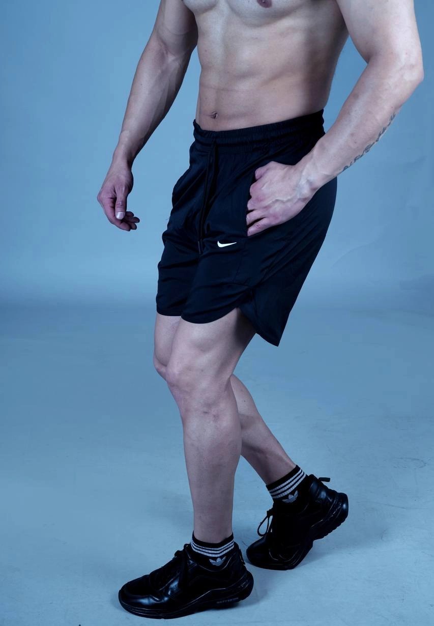 شلوارک مردانه پارچه آیرو سرمه‌ای