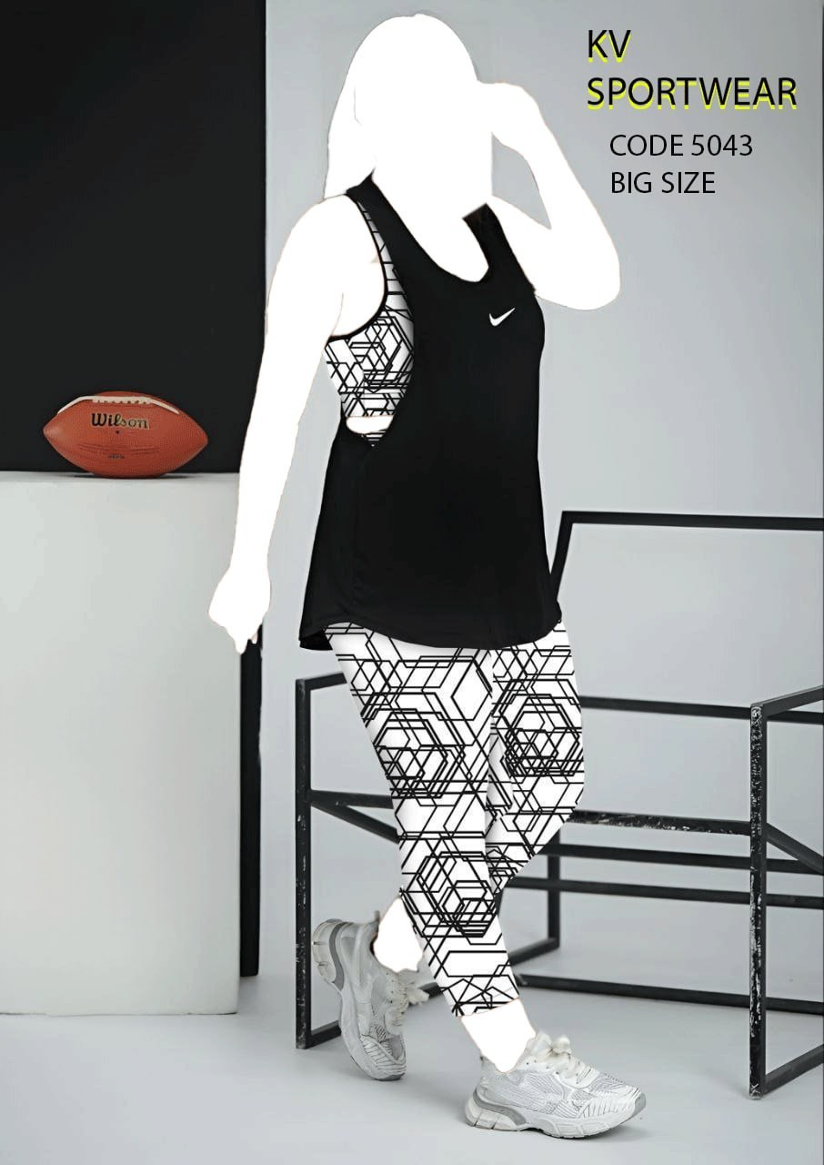 سه تیکه بیگ سایز ورزشی زنانه NKE کد 004