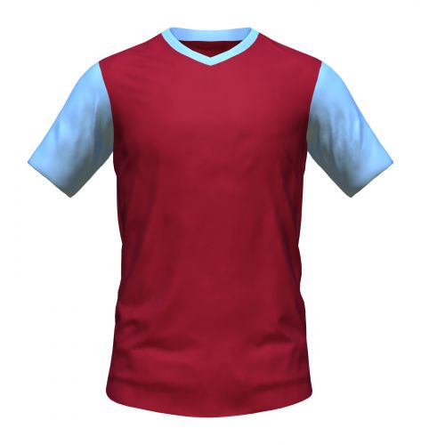 پیراهن اول Burnley FC ۵۵-۵۶