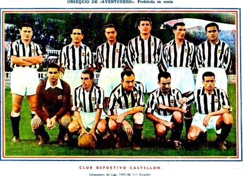 پیراهن اول CD Castellón ۱۹۴۵-۴۶