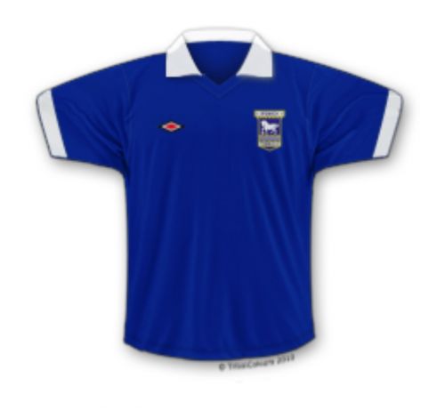 پیراهن اول Ipswich Town ۷۵-۷۶