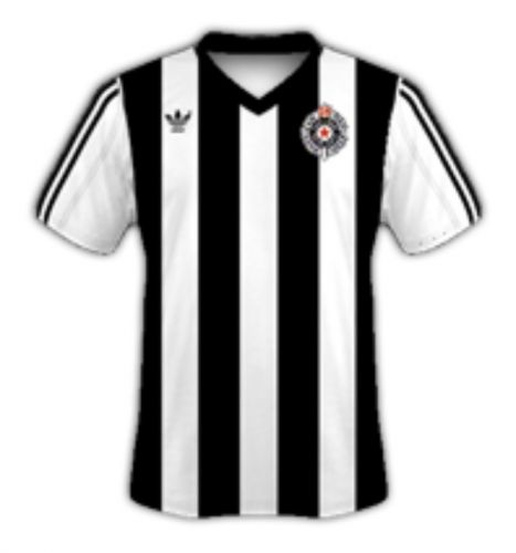 پیراهن اول Partizan Belgrade ۸۲-۸۵